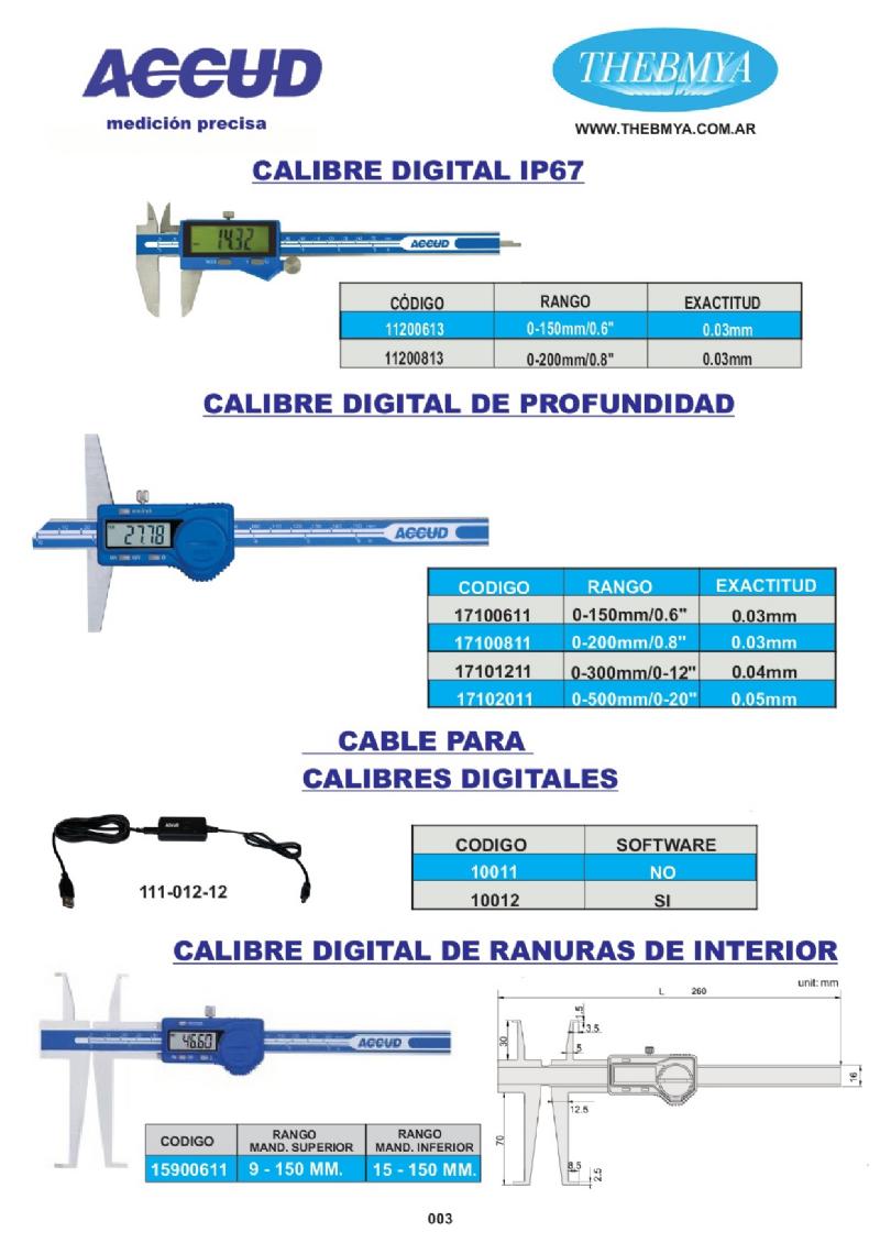 CALIBRE DIGITAL 200MM – IP67